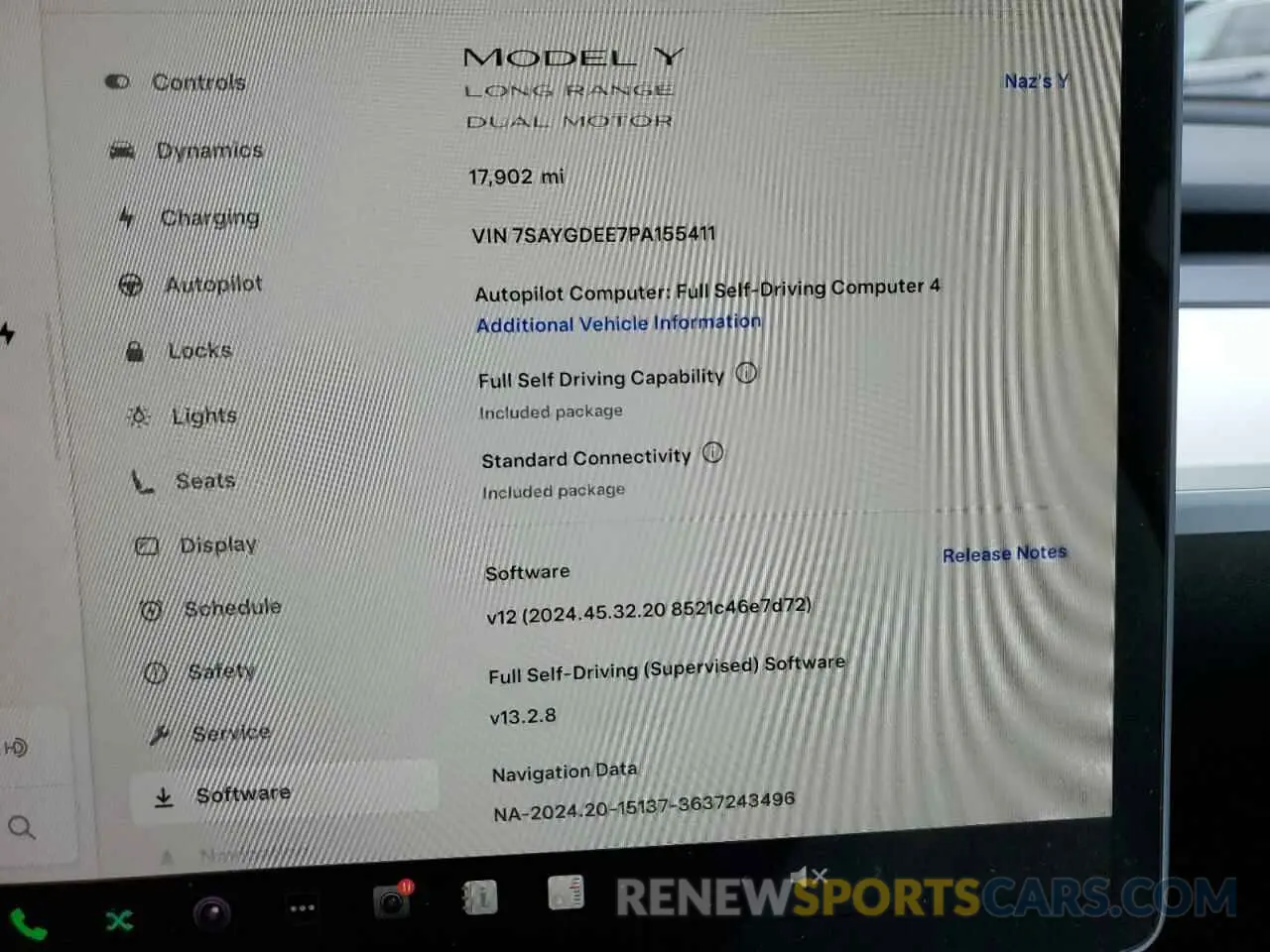 9 Фотография поврежденного автомобиля 7SAYGDEE7PA155411 TESLA MODEL Y 2023