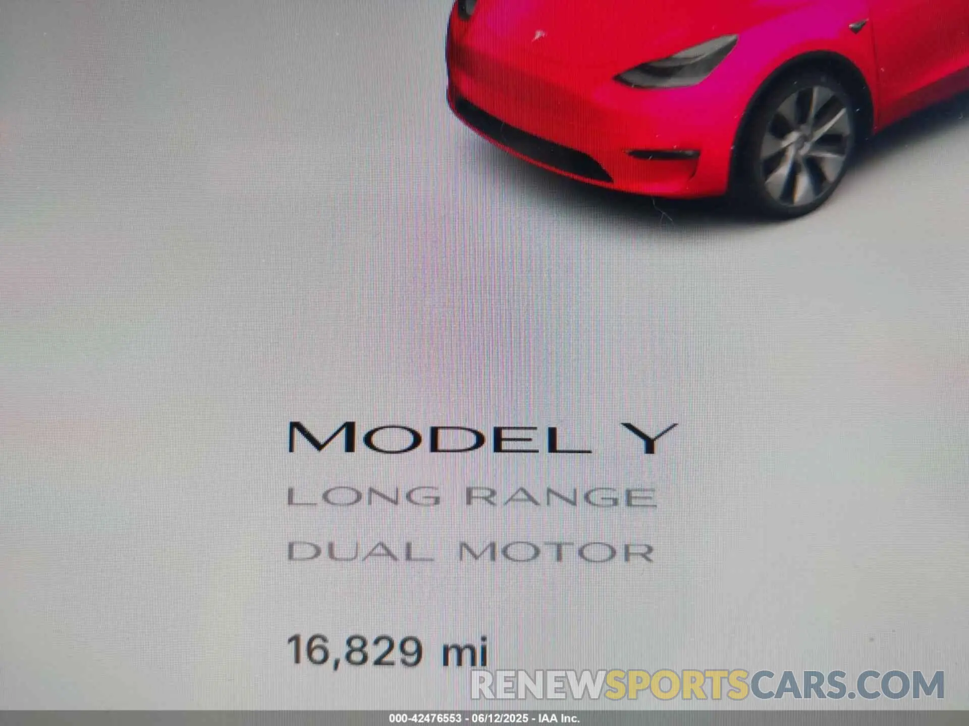16 Photograph of a damaged car 7SAYGDEE7PA159345 TESLA MODEL Y 2023