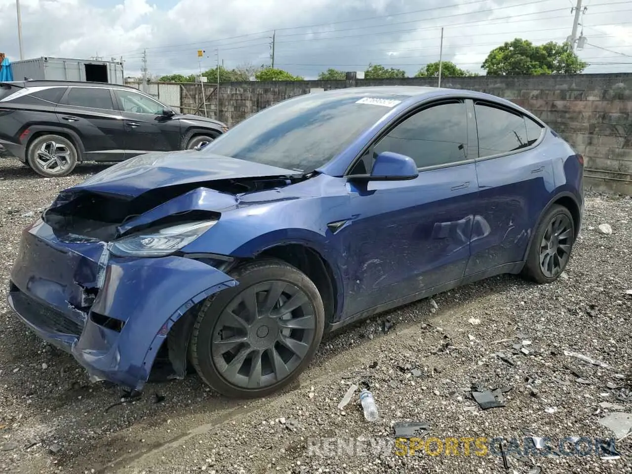 1 Photograph of a damaged car 7SAYGDEE7PA160902 TESLA MODEL Y 2023