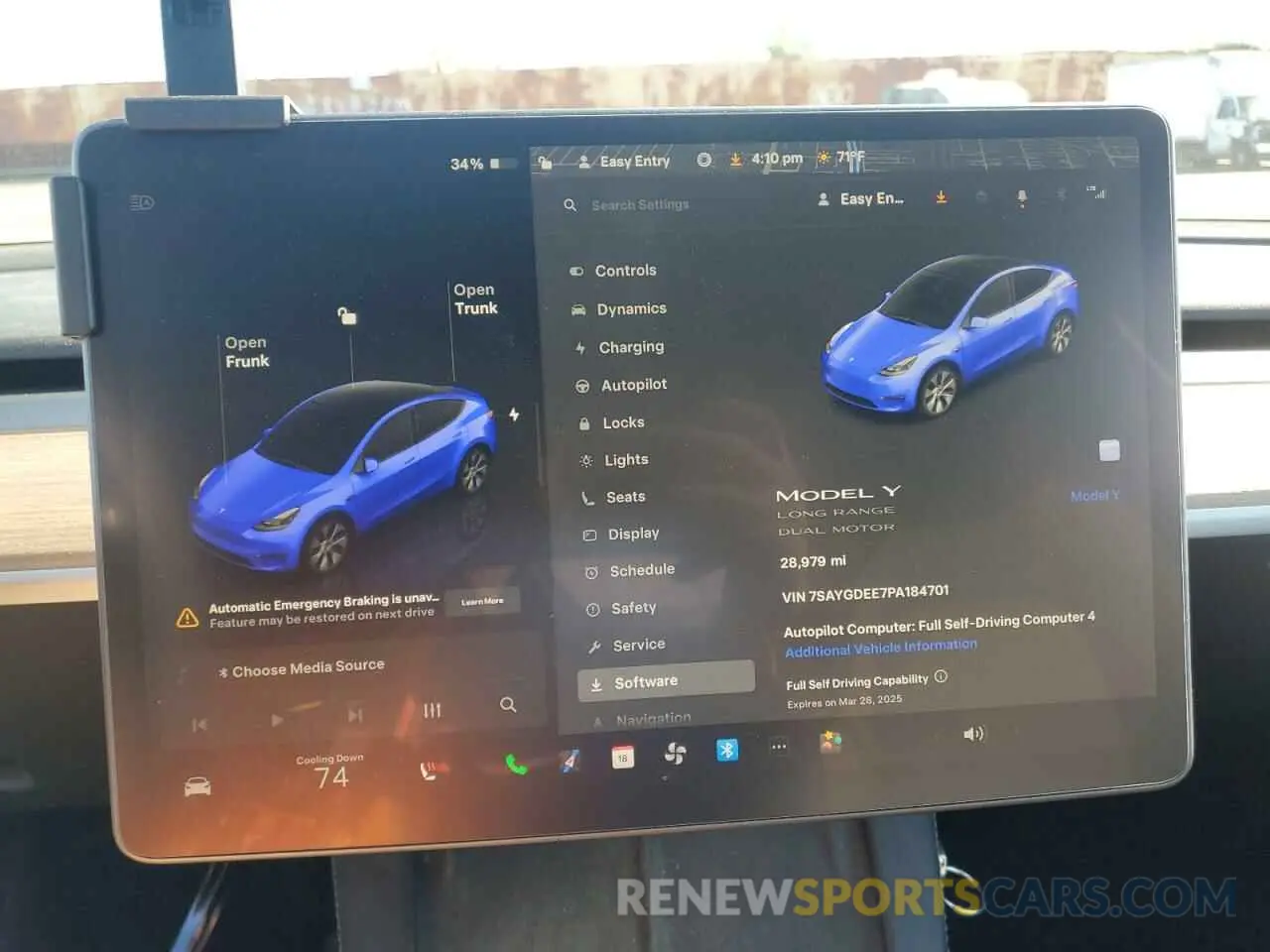 9 Фотография поврежденного автомобиля 7SAYGDEE7PA184701 TESLA MODEL Y 2023