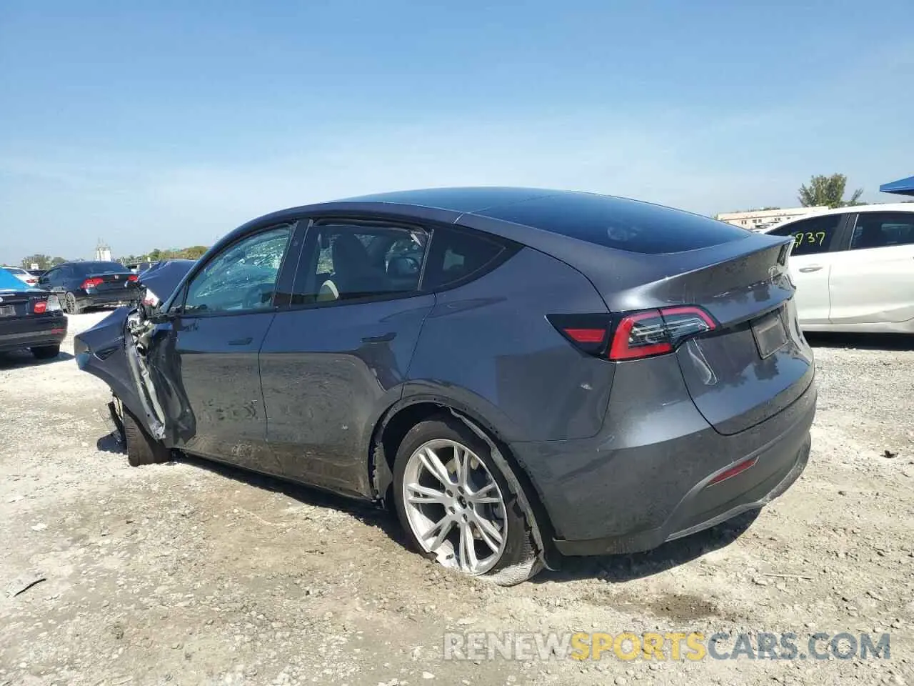 2 Photograph of a damaged car 7SAYGDEE7PA191681 TESLA MODEL Y 2023