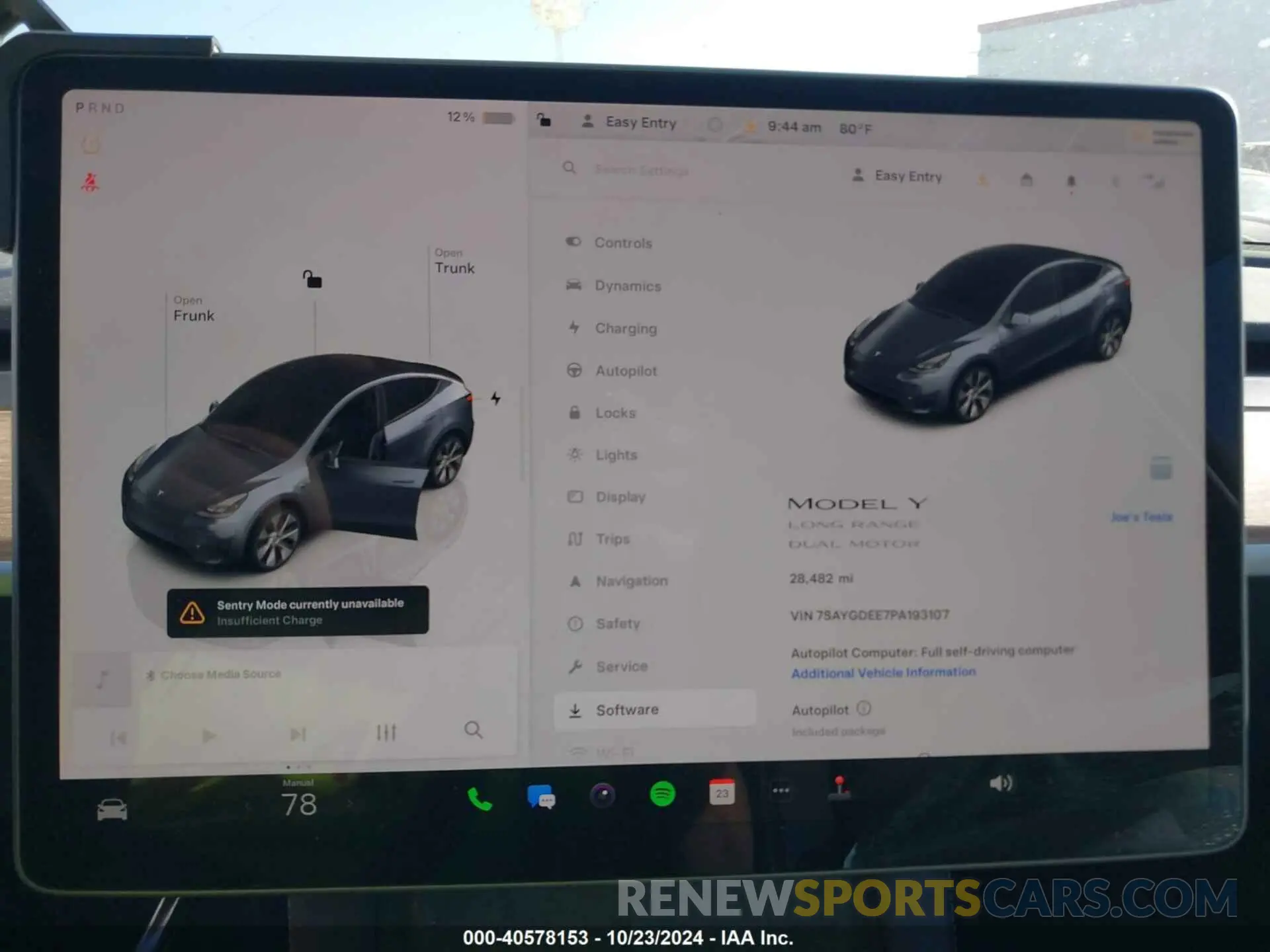 7 Photograph of a damaged car 7SAYGDEE7PA193107 TESLA MODEL Y 2023