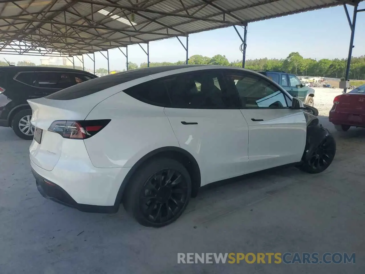 3 Фотография поврежденного автомобиля 7SAYGDEE7PF614925 TESLA MODEL Y 2023