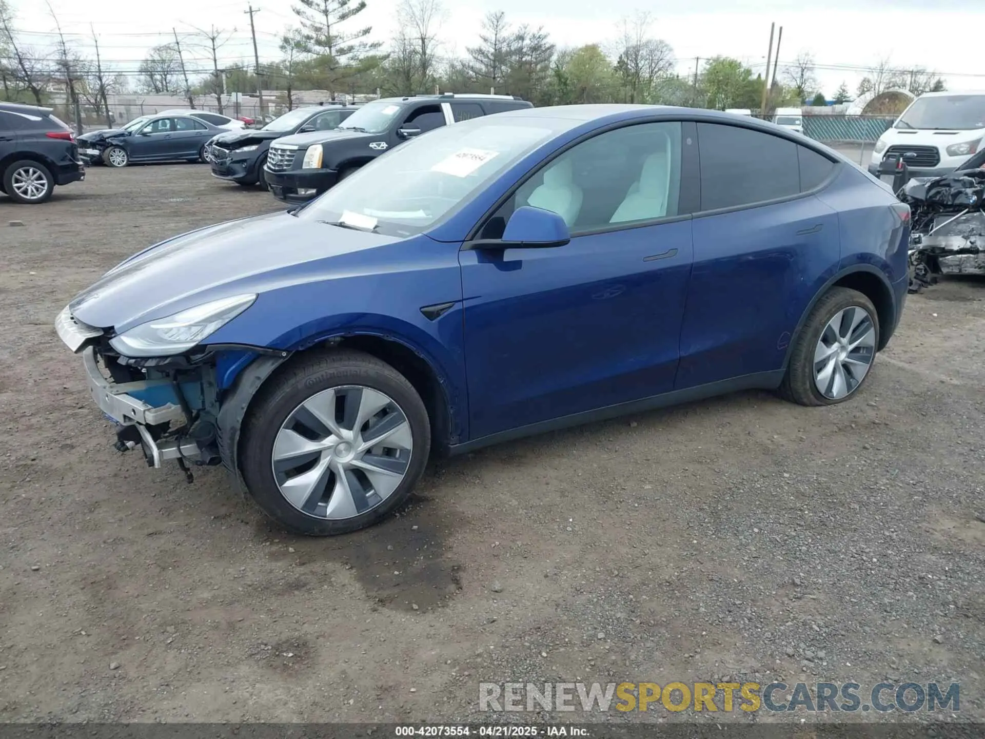 2 Фотография поврежденного автомобиля 7SAYGDEE7PF616500 TESLA MODEL Y 2023