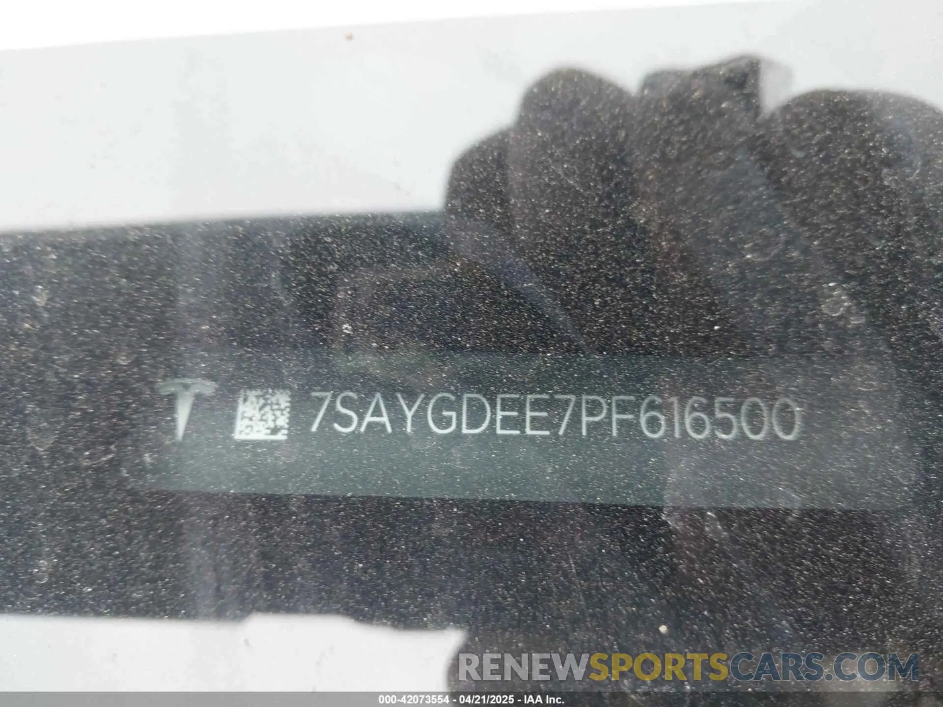 9 Фотография поврежденного автомобиля 7SAYGDEE7PF616500 TESLA MODEL Y 2023