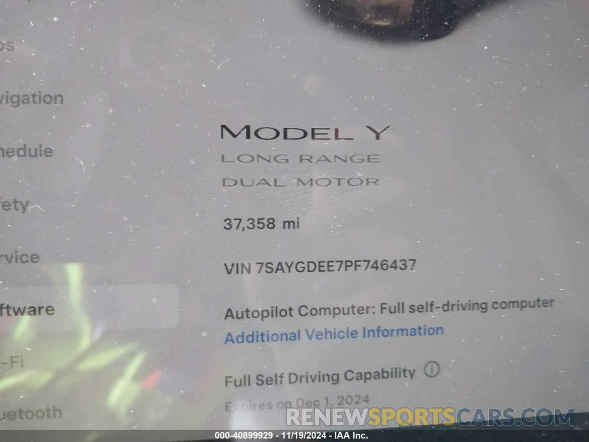 14 Фотография поврежденного автомобиля 7SAYGDEE7PF746437 TESLA MODEL Y 2023