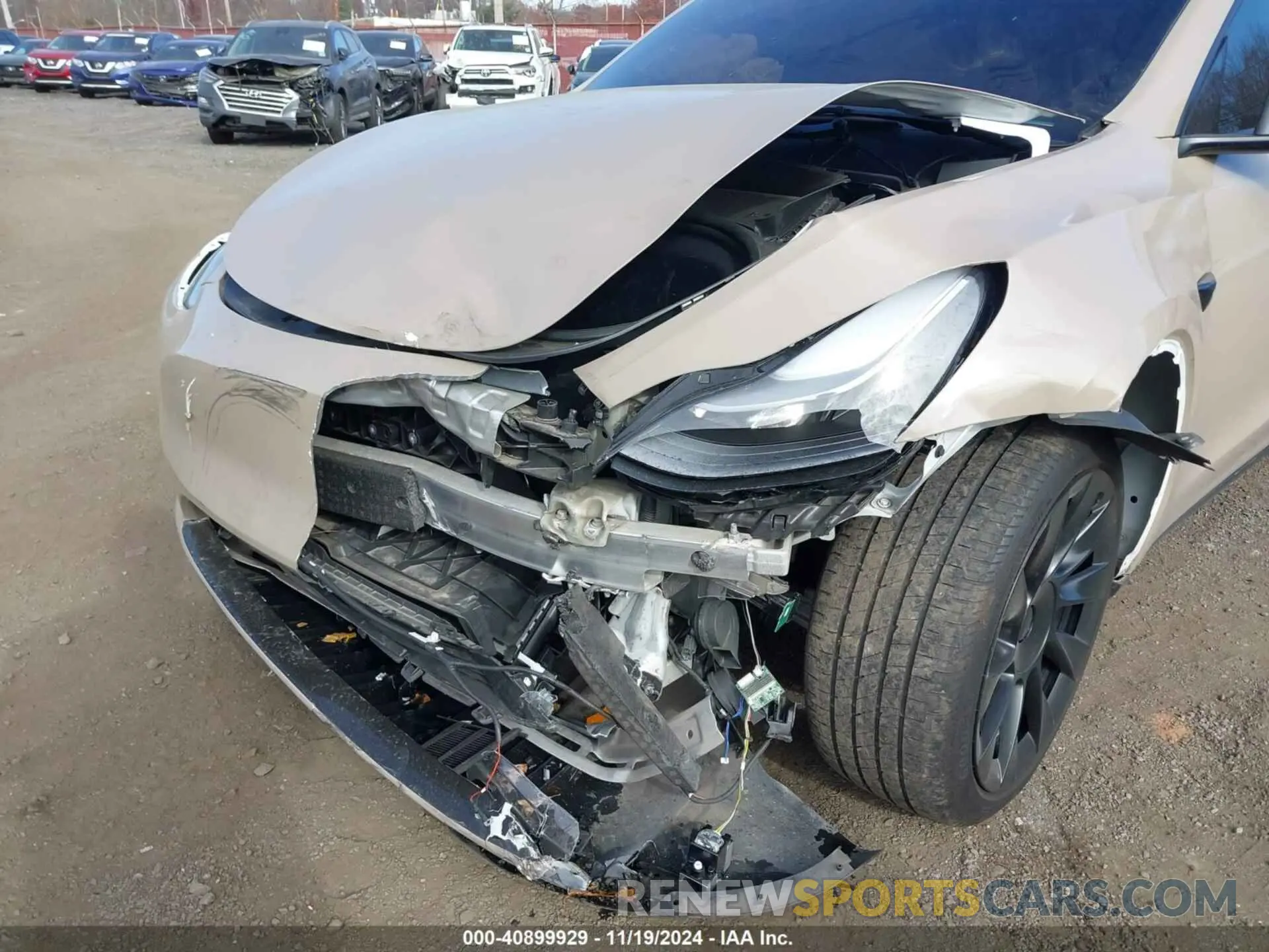 6 Фотография поврежденного автомобиля 7SAYGDEE7PF746437 TESLA MODEL Y 2023