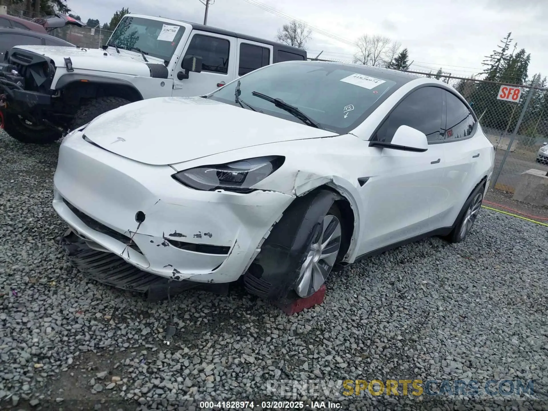 2 Photograph of a damaged car 7SAYGDEE7PF809164 TESLA MODEL Y 2023