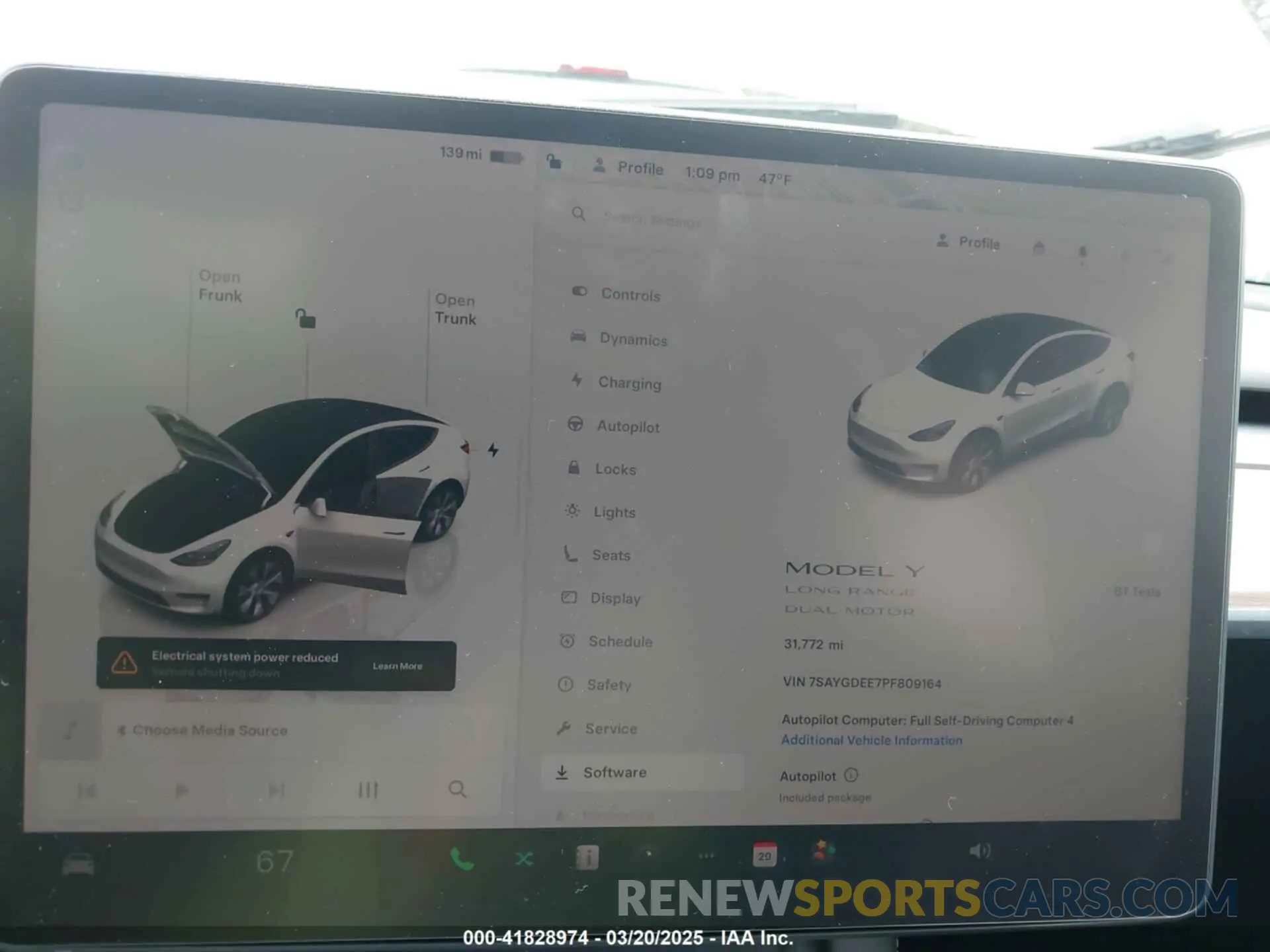7 Photograph of a damaged car 7SAYGDEE7PF809164 TESLA MODEL Y 2023