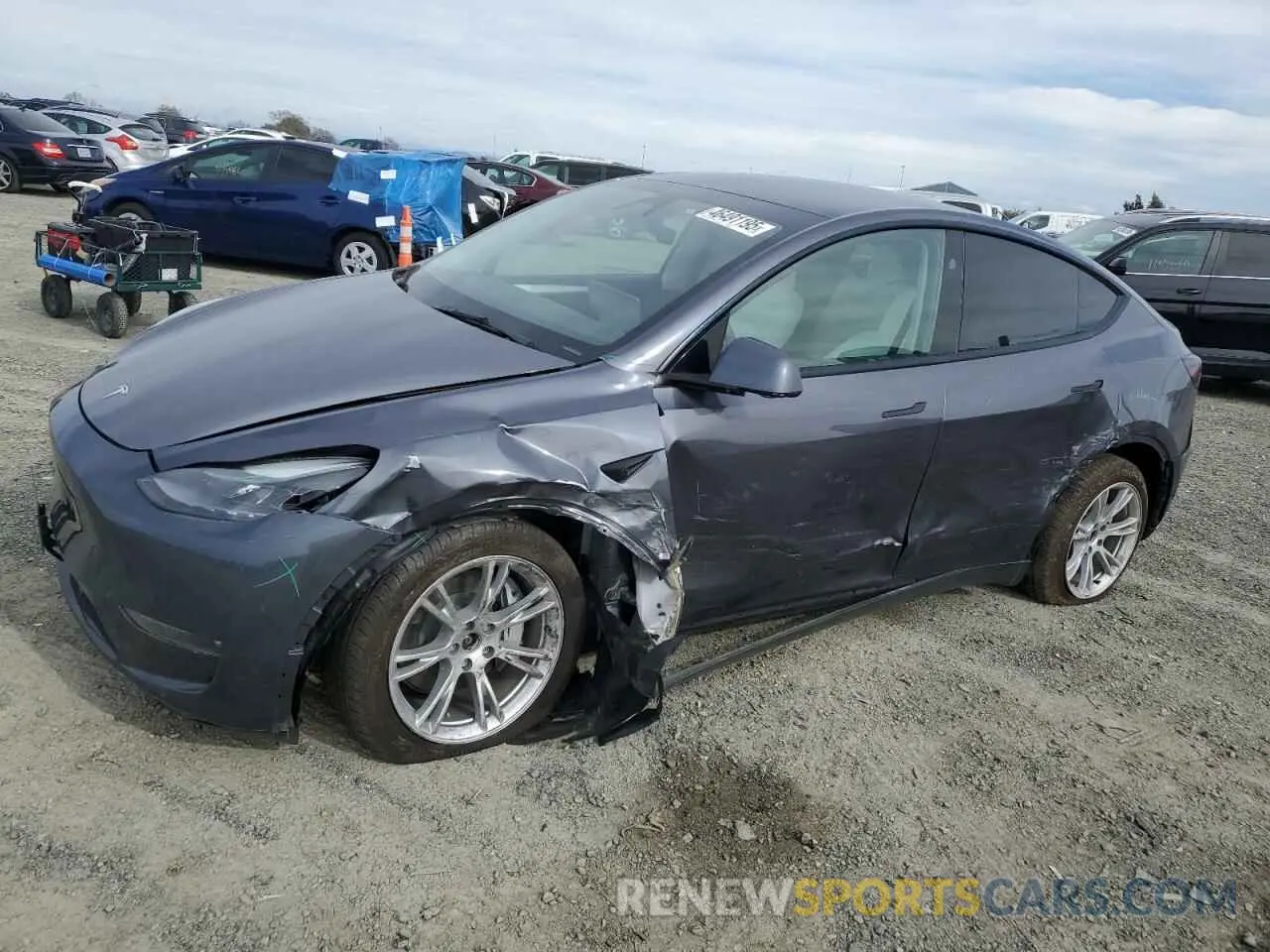 1 Фотография поврежденного автомобиля 7SAYGDEE7PF888478 TESLA MODEL Y 2023