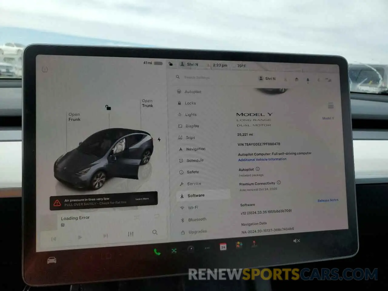 9 Фотография поврежденного автомобиля 7SAYGDEE7PF888478 TESLA MODEL Y 2023