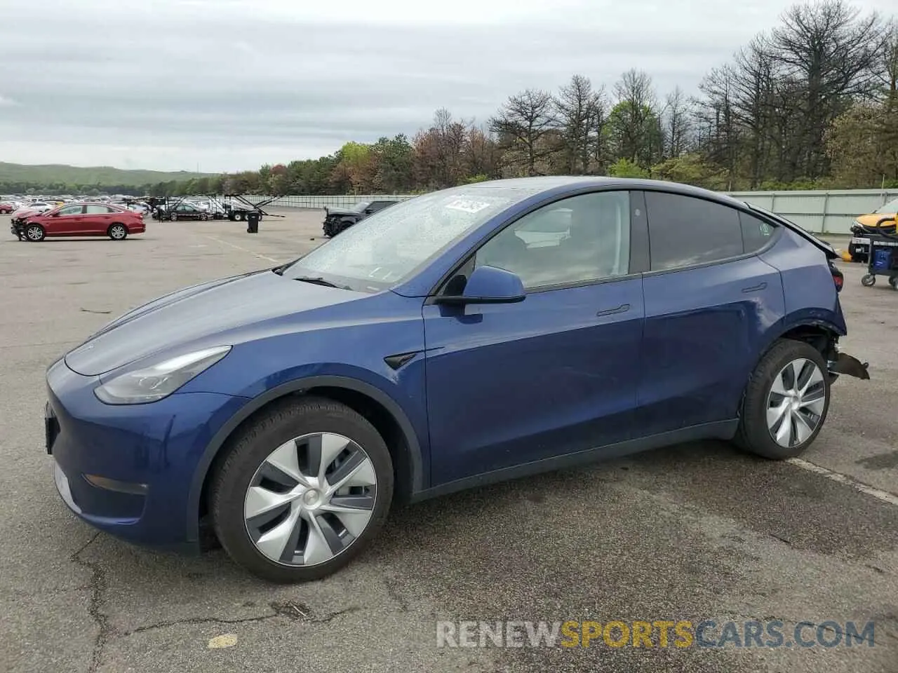 1 Photograph of a damaged car 7SAYGDEE7PF893695 TESLA MODEL Y 2023