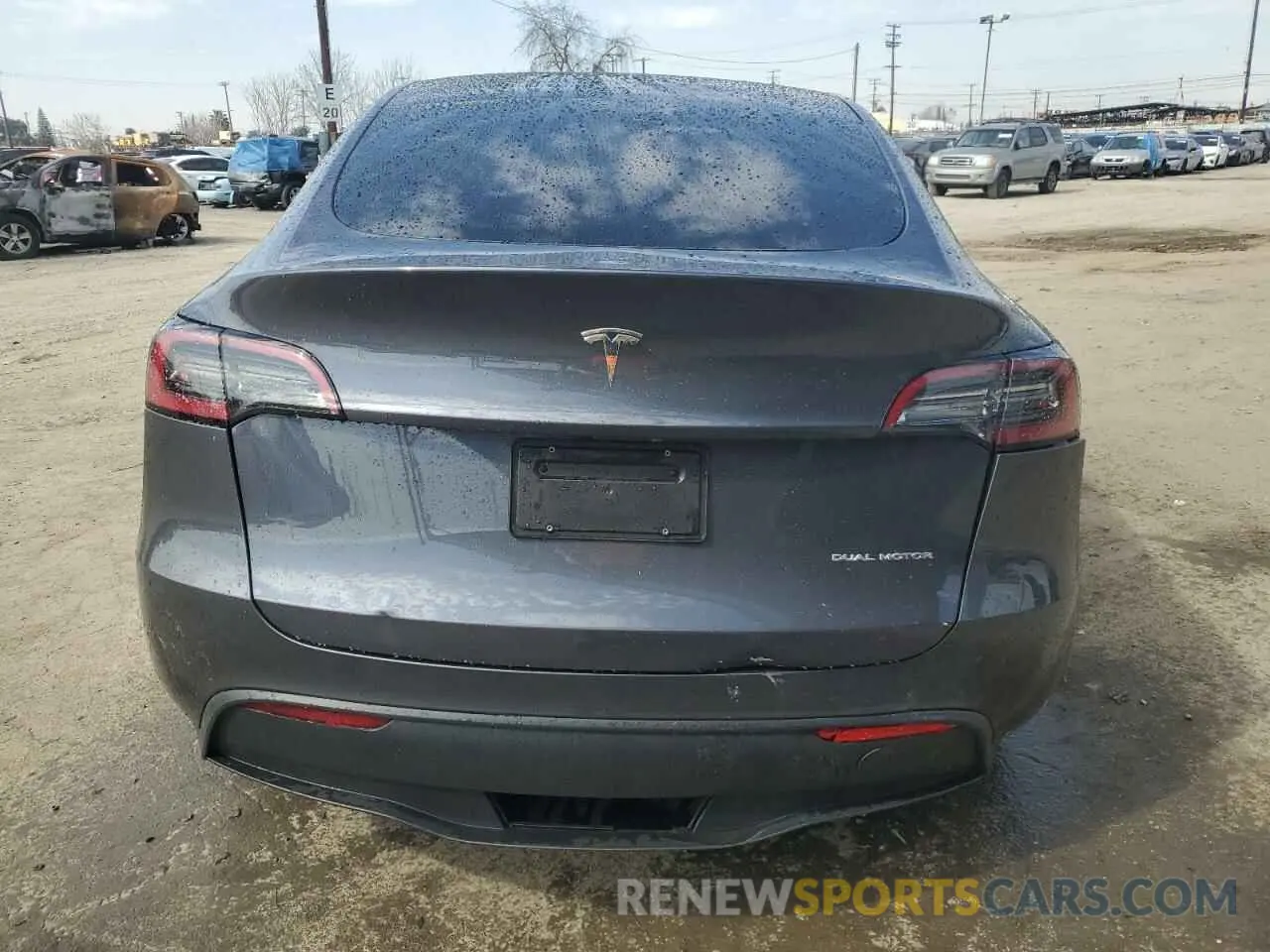 6 Фотография поврежденного автомобиля 7SAYGDEE7PF921057 TESLA MODEL Y 2023