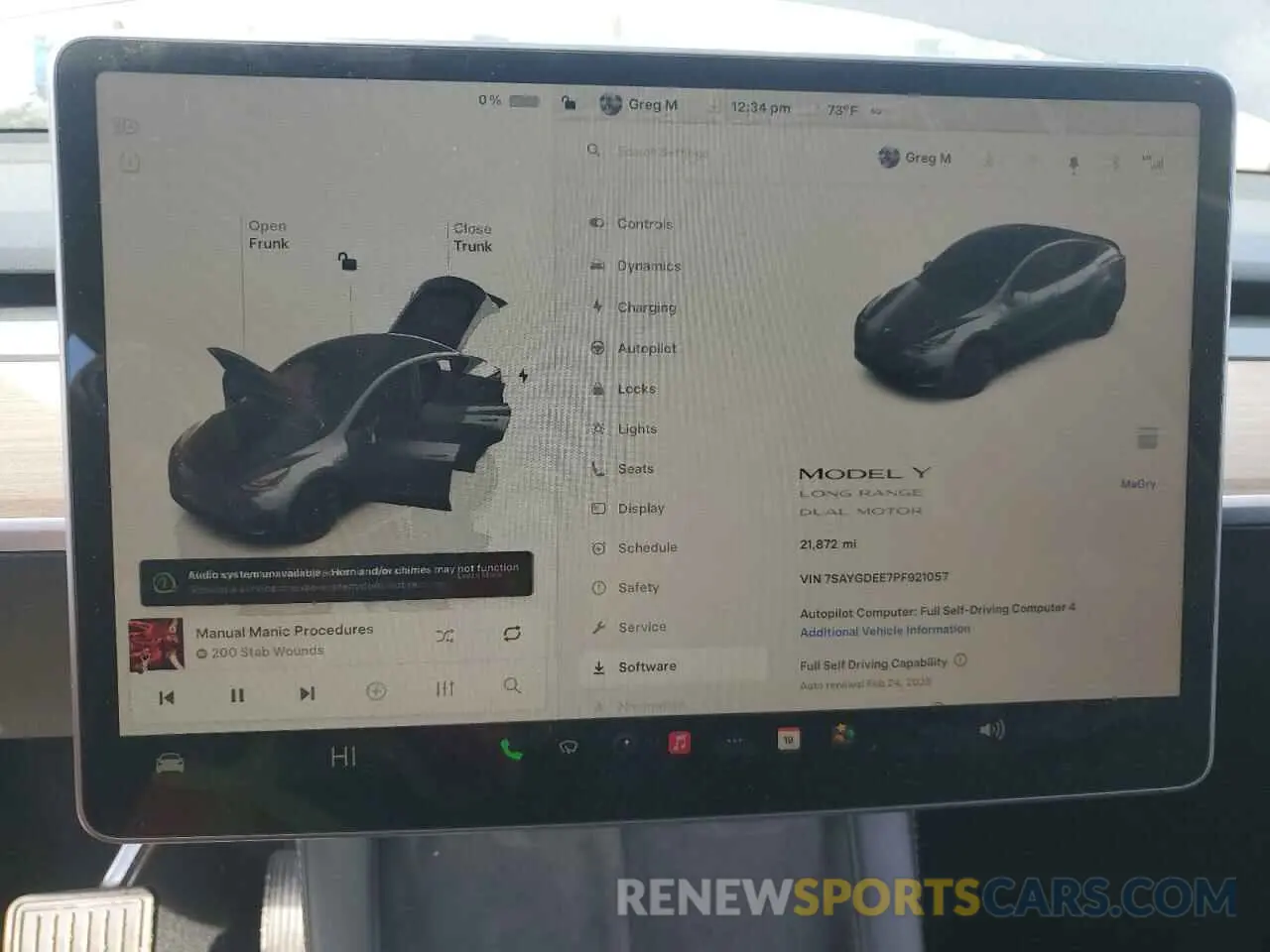 9 Фотография поврежденного автомобиля 7SAYGDEE7PF921057 TESLA MODEL Y 2023