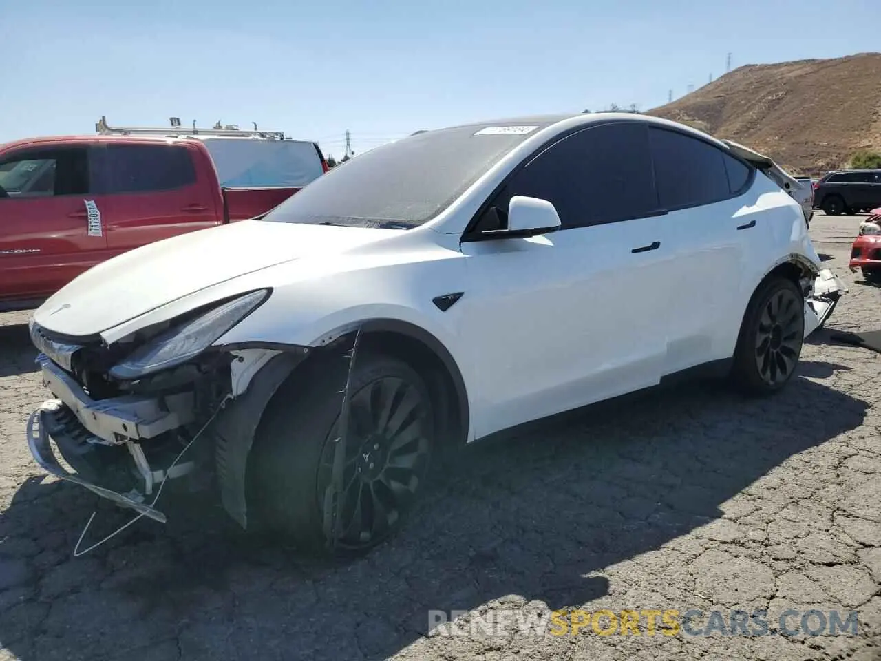1 Фотография поврежденного автомобиля 7SAYGDEE8PA024133 TESLA MODEL Y 2023
