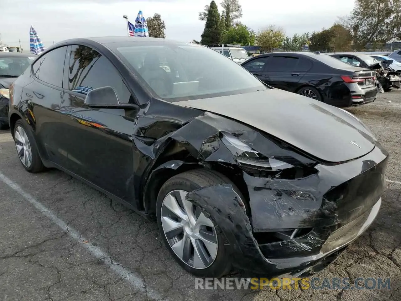 4 Фотография поврежденного автомобиля 7SAYGDEE8PA028487 TESLA MODEL Y 2023