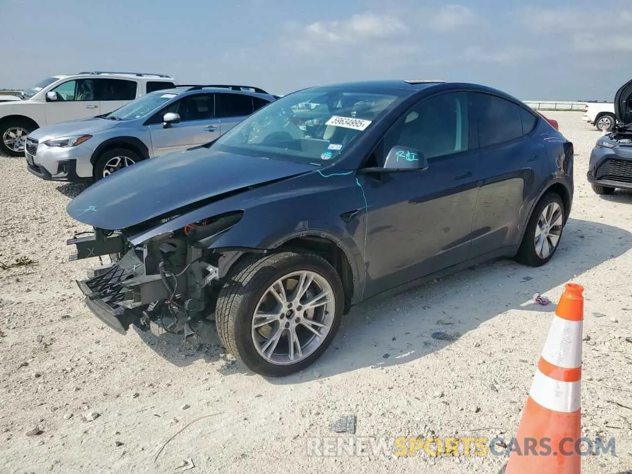 1 Photograph of a damaged car 7SAYGDEE8PA093260 TESLA MODEL Y 2023