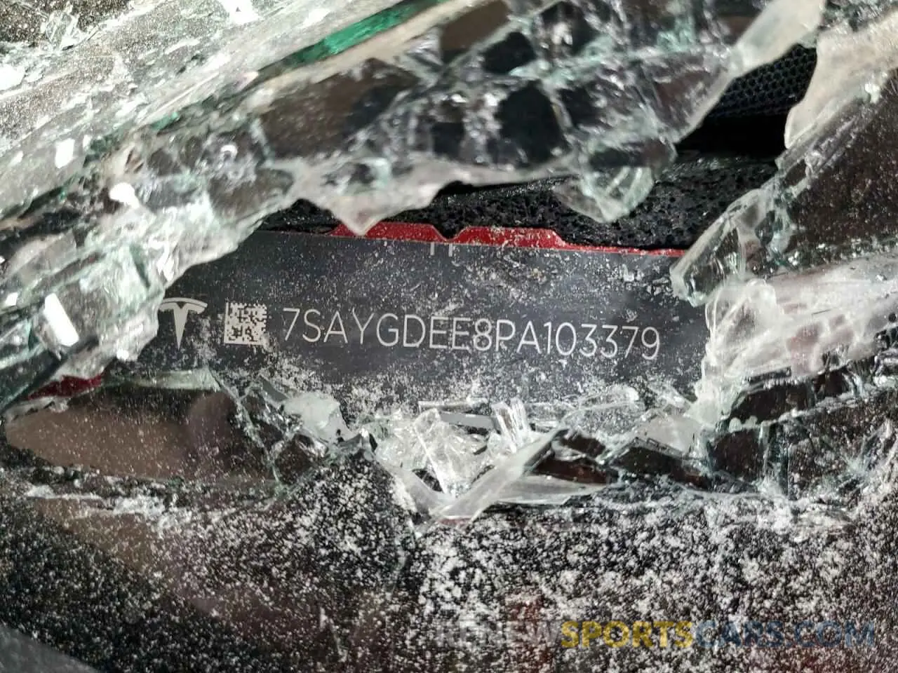 13 Photograph of a damaged car 7SAYGDEE8PA103379 TESLA MODEL Y 2023