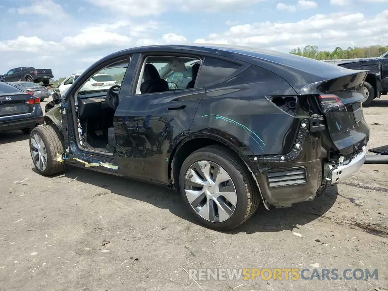 2 Photograph of a damaged car 7SAYGDEE8PA115063 TESLA MODEL Y 2023