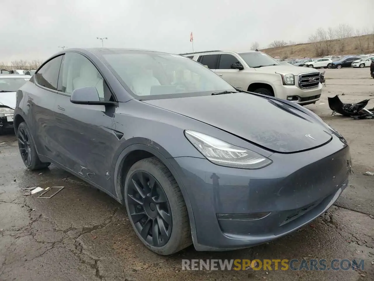 4 Фотография поврежденного автомобиля 7SAYGDEE8PA116004 TESLA MODEL Y 2023