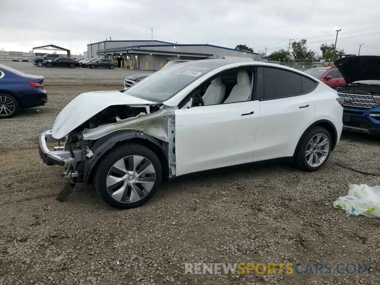 1 Фотография поврежденного автомобиля 7SAYGDEE8PA129562 TESLA MODEL Y 2023