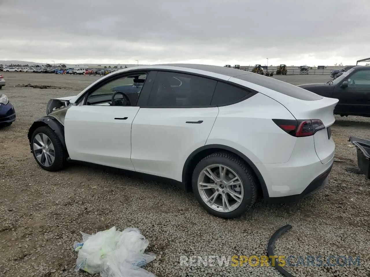 2 Фотография поврежденного автомобиля 7SAYGDEE8PA129562 TESLA MODEL Y 2023
