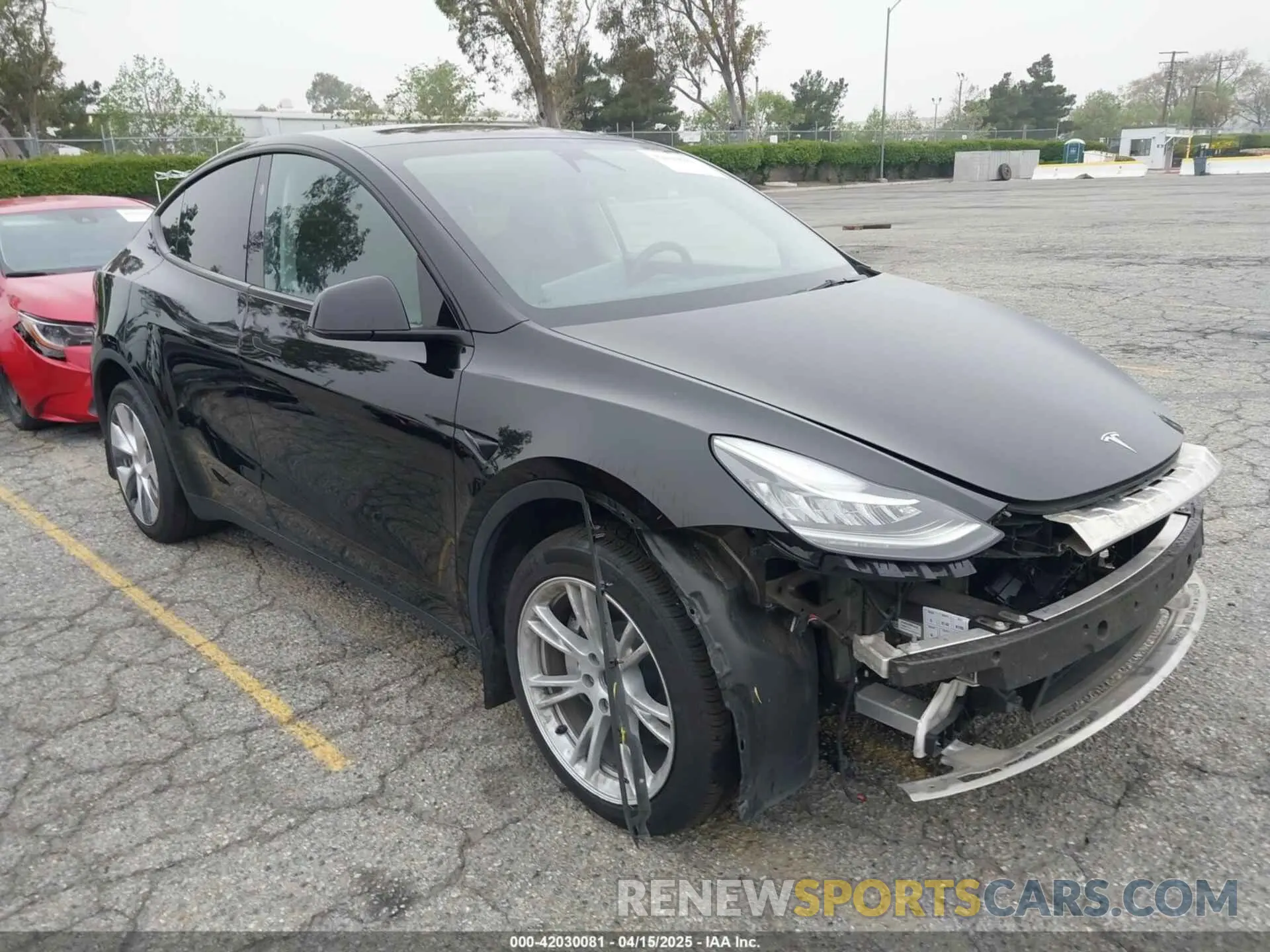 1 Фотография поврежденного автомобиля 7SAYGDEE8PA152338 TESLA MODEL Y 2023