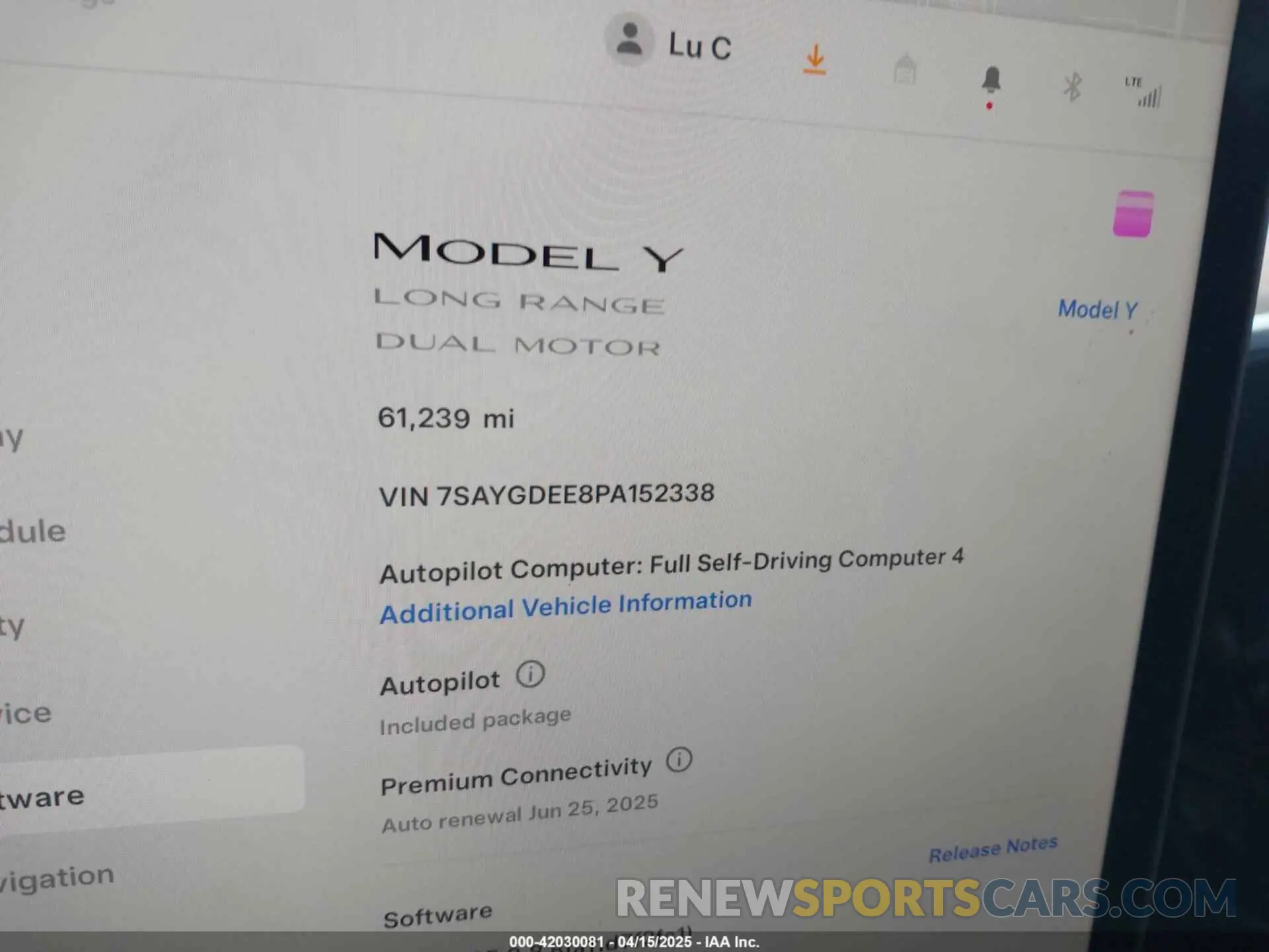 16 Фотография поврежденного автомобиля 7SAYGDEE8PA152338 TESLA MODEL Y 2023