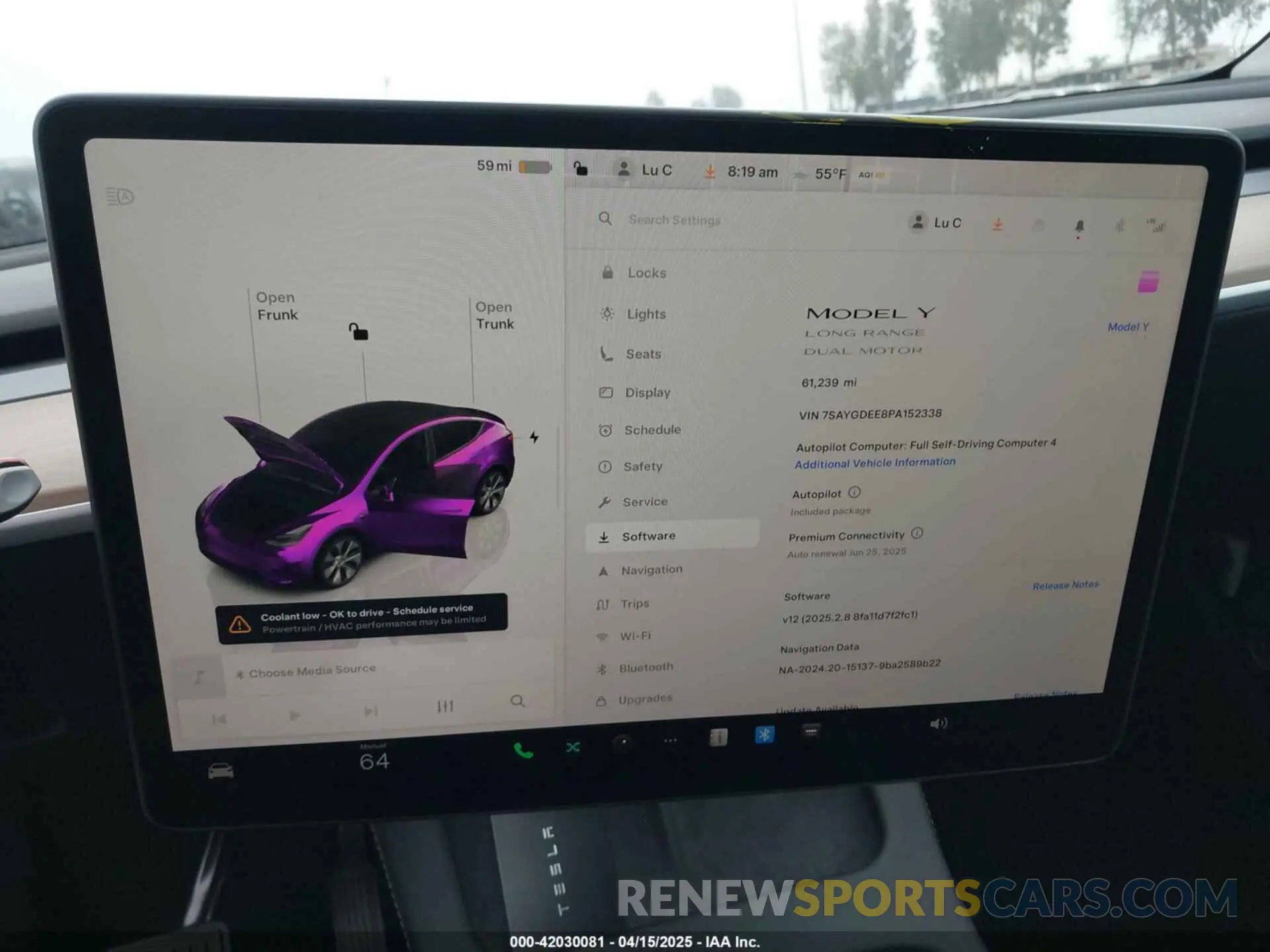 19 Фотография поврежденного автомобиля 7SAYGDEE8PA152338 TESLA MODEL Y 2023