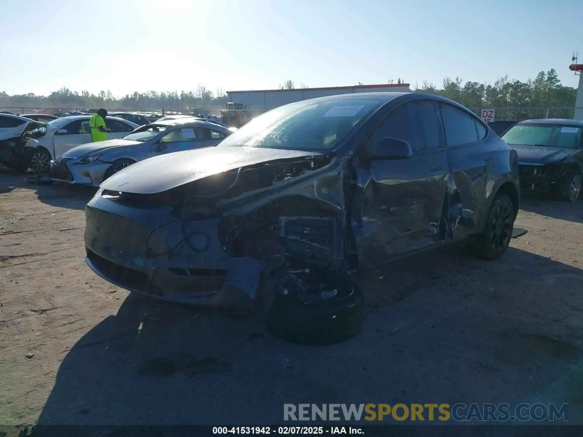 2 Фотография поврежденного автомобиля 7SAYGDEE8PA183198 TESLA MODEL Y 2023