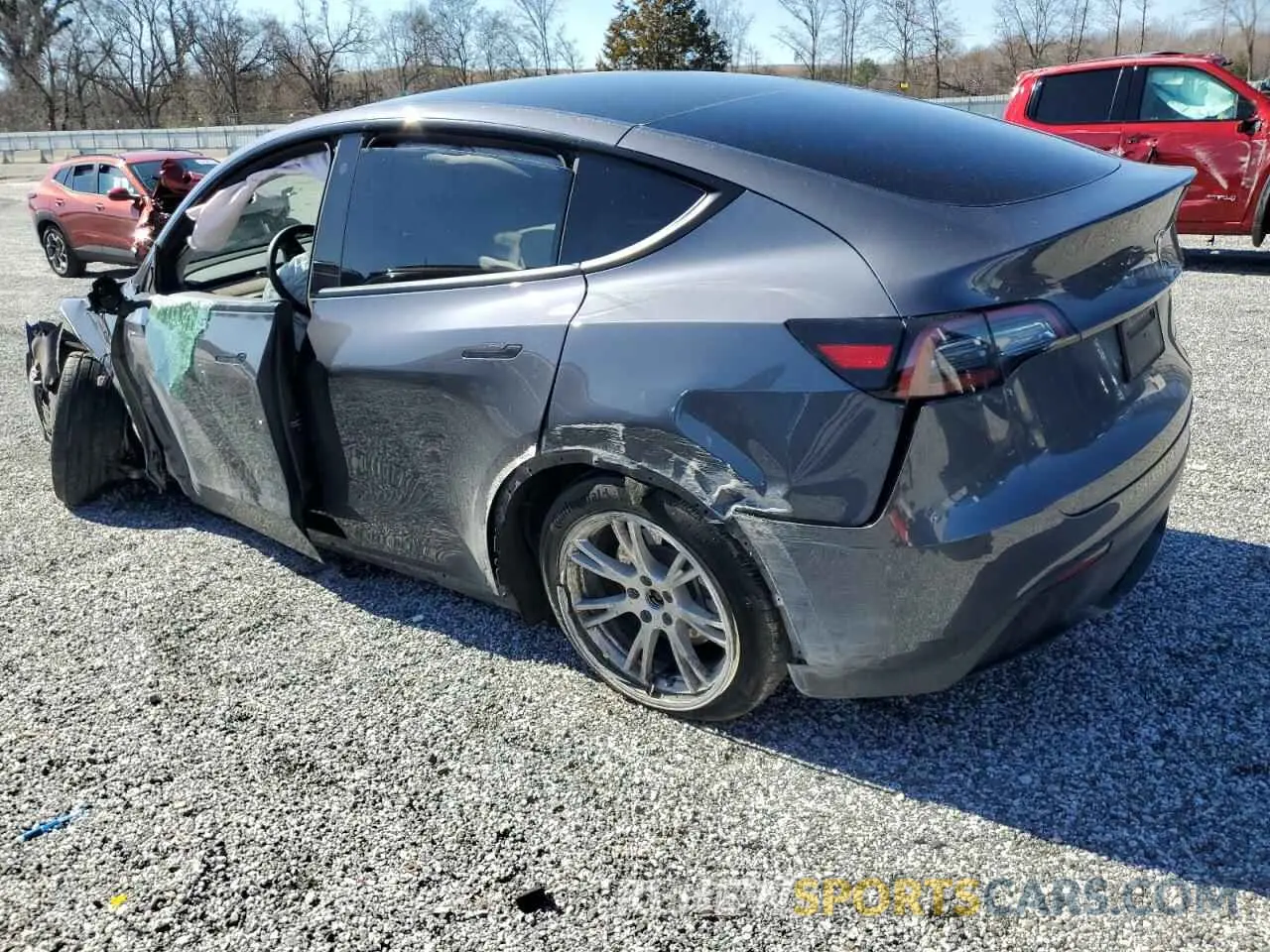 2 Фотография поврежденного автомобиля 7SAYGDEE8PF669268 TESLA MODEL Y 2023