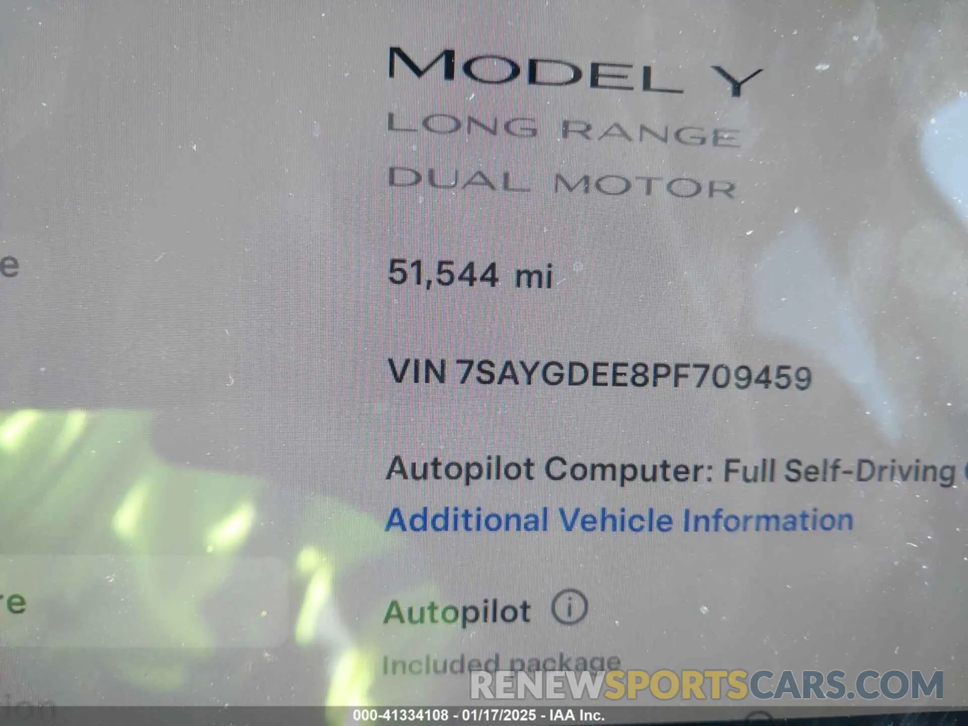 14 Photograph of a damaged car 7SAYGDEE8PF709459 TESLA MODEL Y 2023