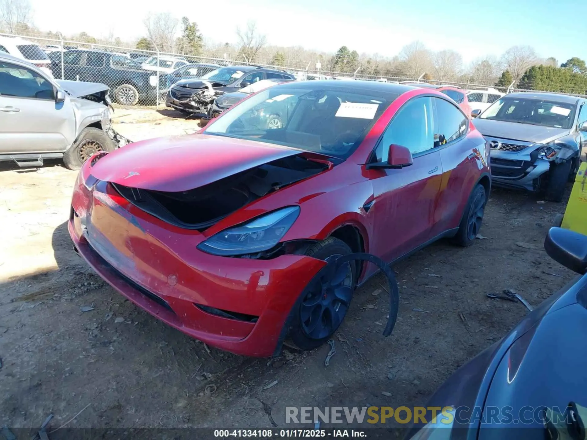 2 Photograph of a damaged car 7SAYGDEE8PF709459 TESLA MODEL Y 2023