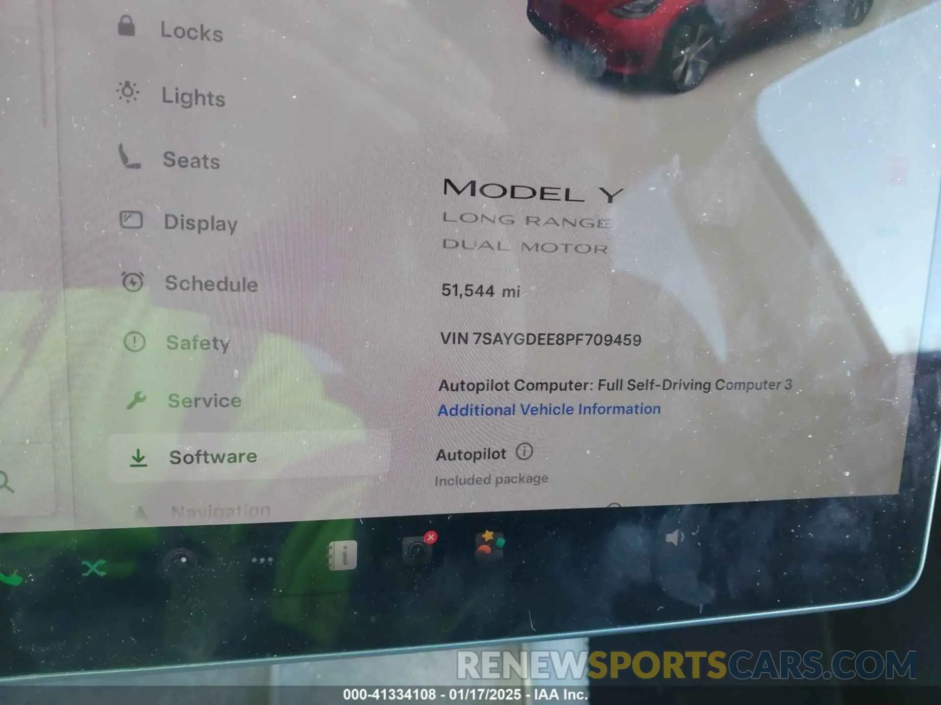 7 Photograph of a damaged car 7SAYGDEE8PF709459 TESLA MODEL Y 2023