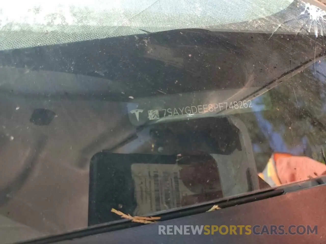 12 Photograph of a damaged car 7SAYGDEE8PF748262 TESLA MODEL Y 2023