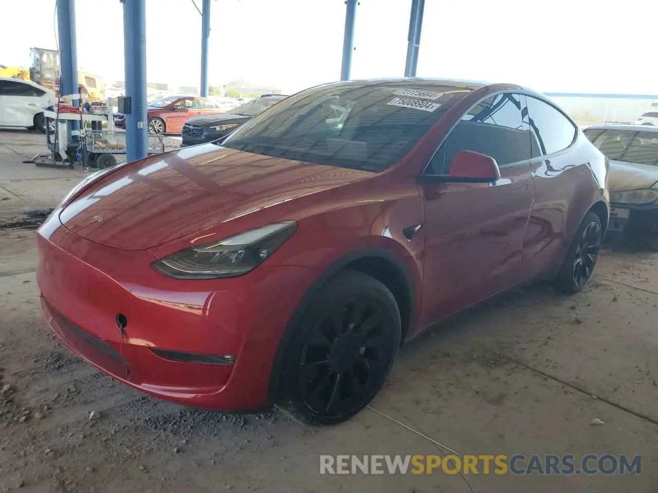 1 Photograph of a damaged car 7SAYGDEE8PF792634 TESLA MODEL Y 2023