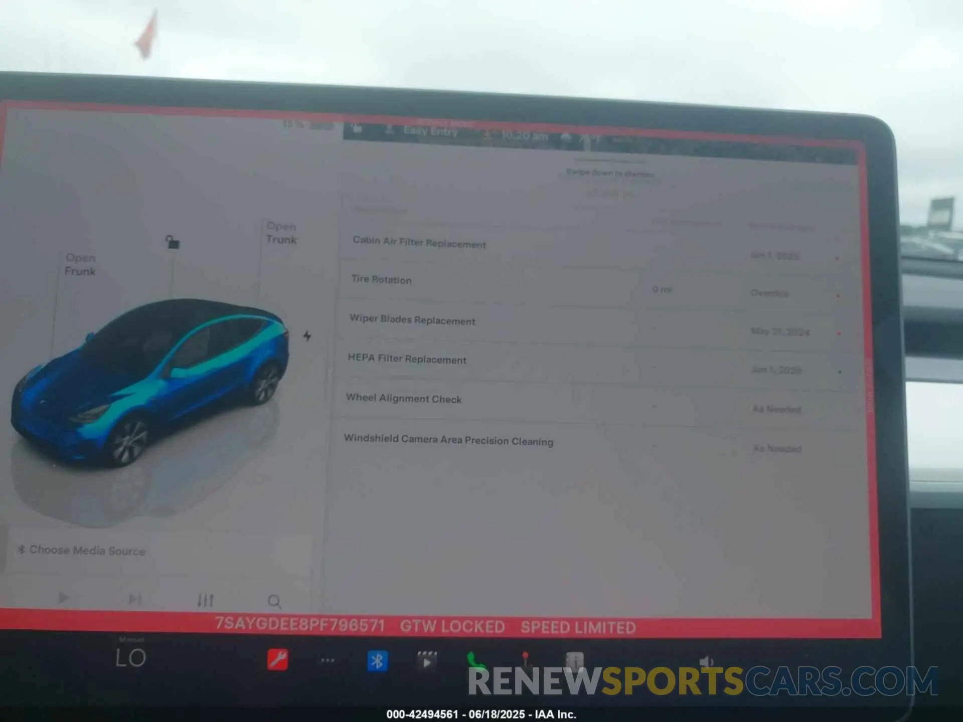 7 Photograph of a damaged car 7SAYGDEE8PF796571 TESLA MODEL Y 2023