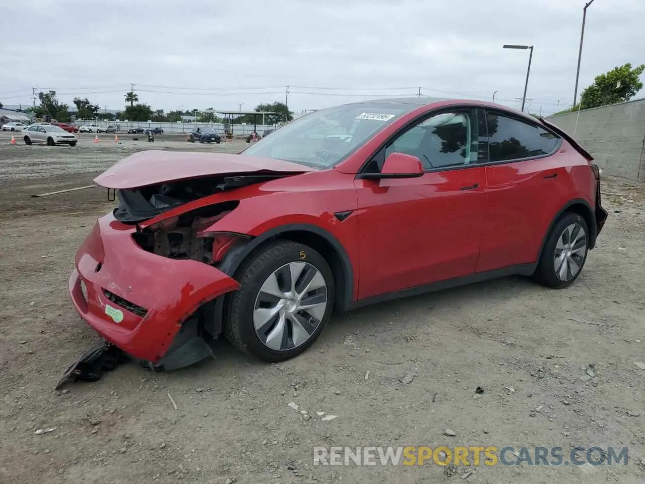1 Фотография поврежденного автомобиля 7SAYGDEE8PF810338 TESLA MODEL Y 2023
