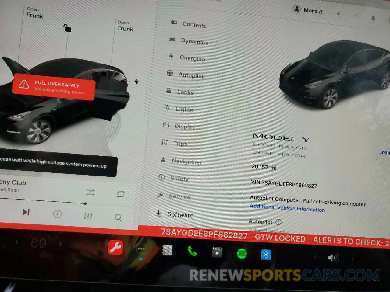 9 Фотография поврежденного автомобиля 7SAYGDEE8PF862827 TESLA MODEL Y 2023