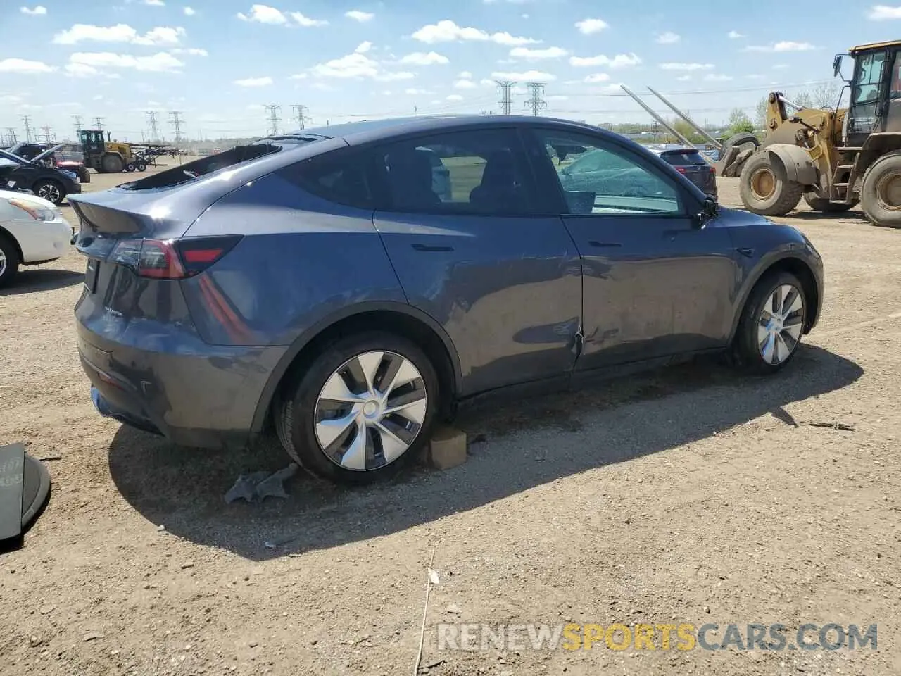 3 Фотография поврежденного автомобиля 7SAYGDEE8PF869440 TESLA MODEL Y 2023