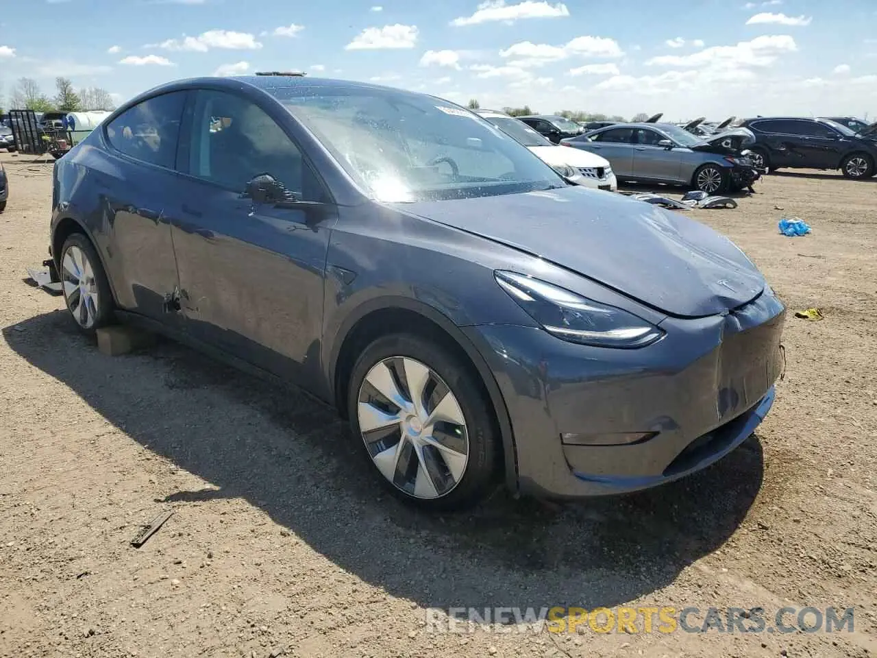 4 Фотография поврежденного автомобиля 7SAYGDEE8PF869440 TESLA MODEL Y 2023