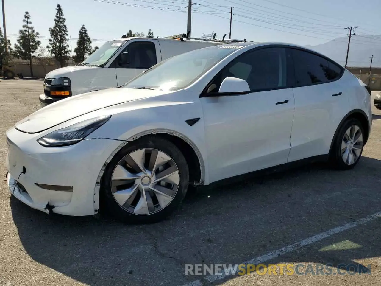 1 Photograph of a damaged car 7SAYGDEE9PA037294 TESLA MODEL Y 2023