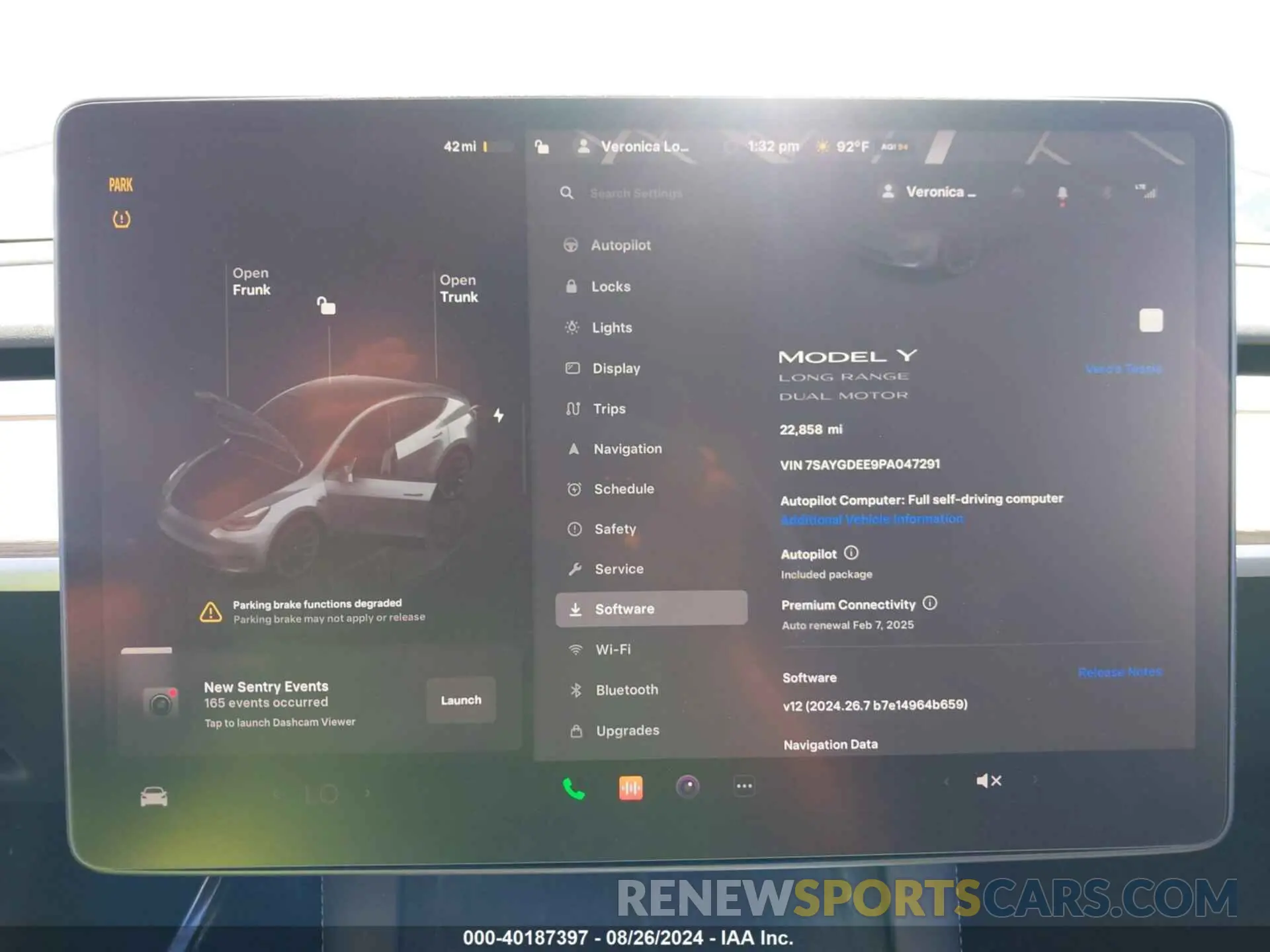 19 Фотография поврежденного автомобиля 7SAYGDEE9PA047291 TESLA MODEL Y 2023