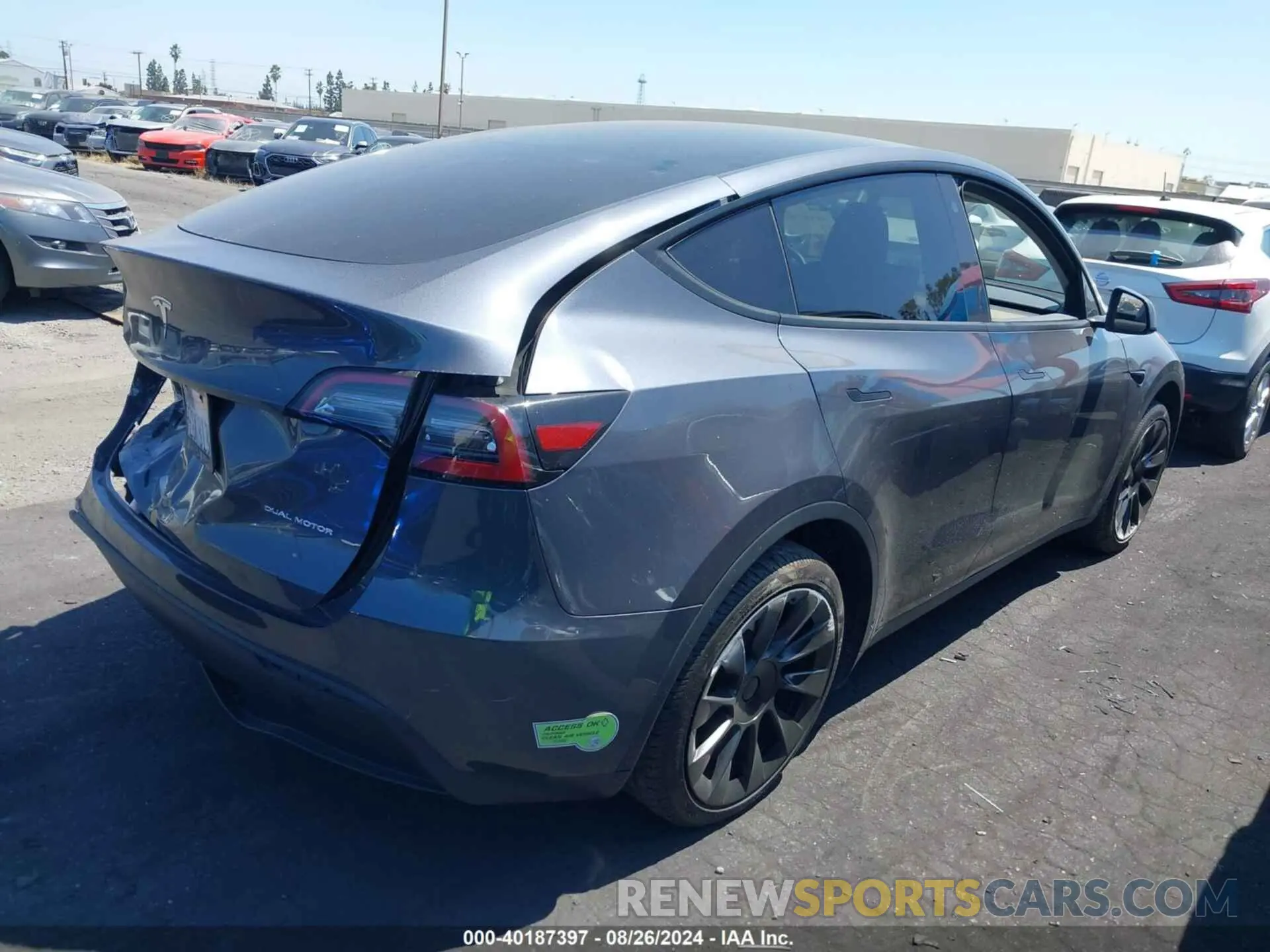 4 Фотография поврежденного автомобиля 7SAYGDEE9PA047291 TESLA MODEL Y 2023