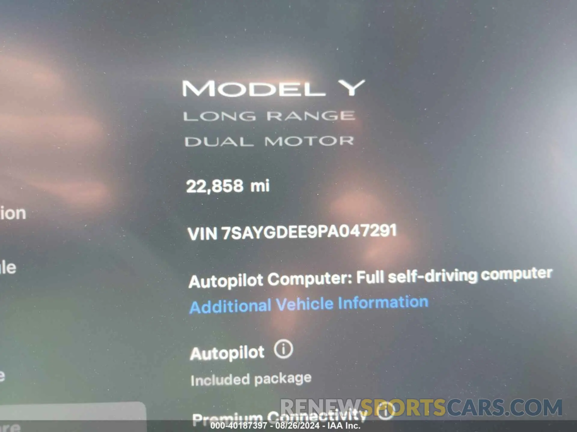 7 Фотография поврежденного автомобиля 7SAYGDEE9PA047291 TESLA MODEL Y 2023