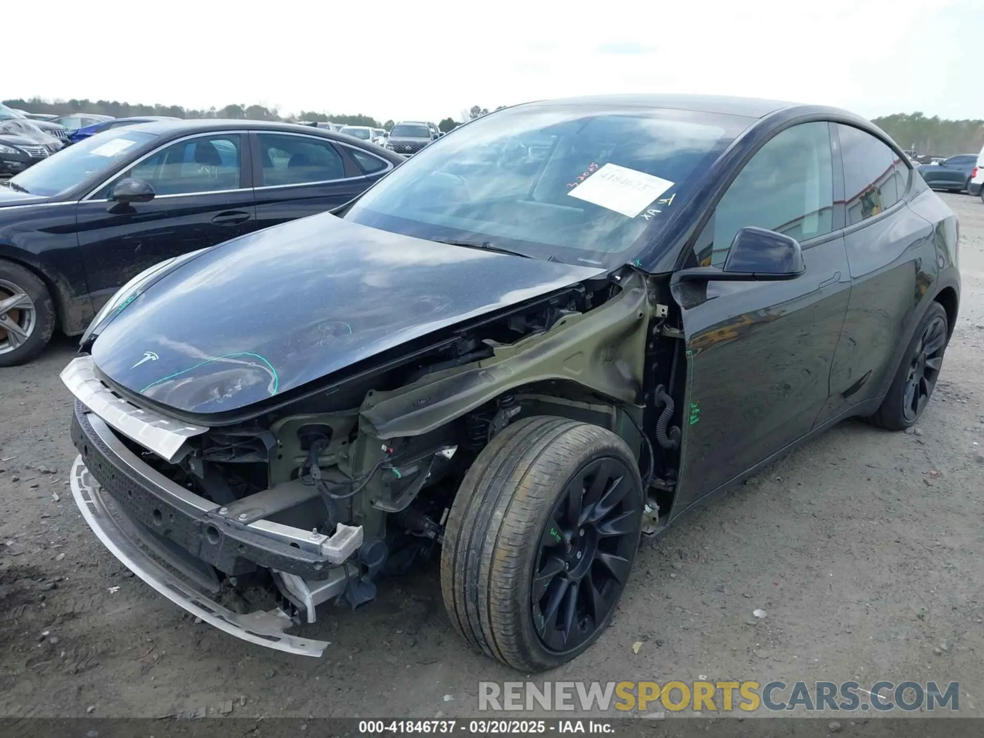 2 Фотография поврежденного автомобиля 7SAYGDEE9PA051535 TESLA MODEL Y 2023