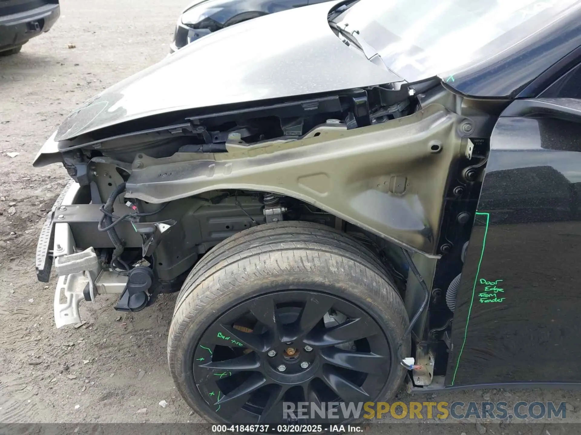 6 Фотография поврежденного автомобиля 7SAYGDEE9PA051535 TESLA MODEL Y 2023
