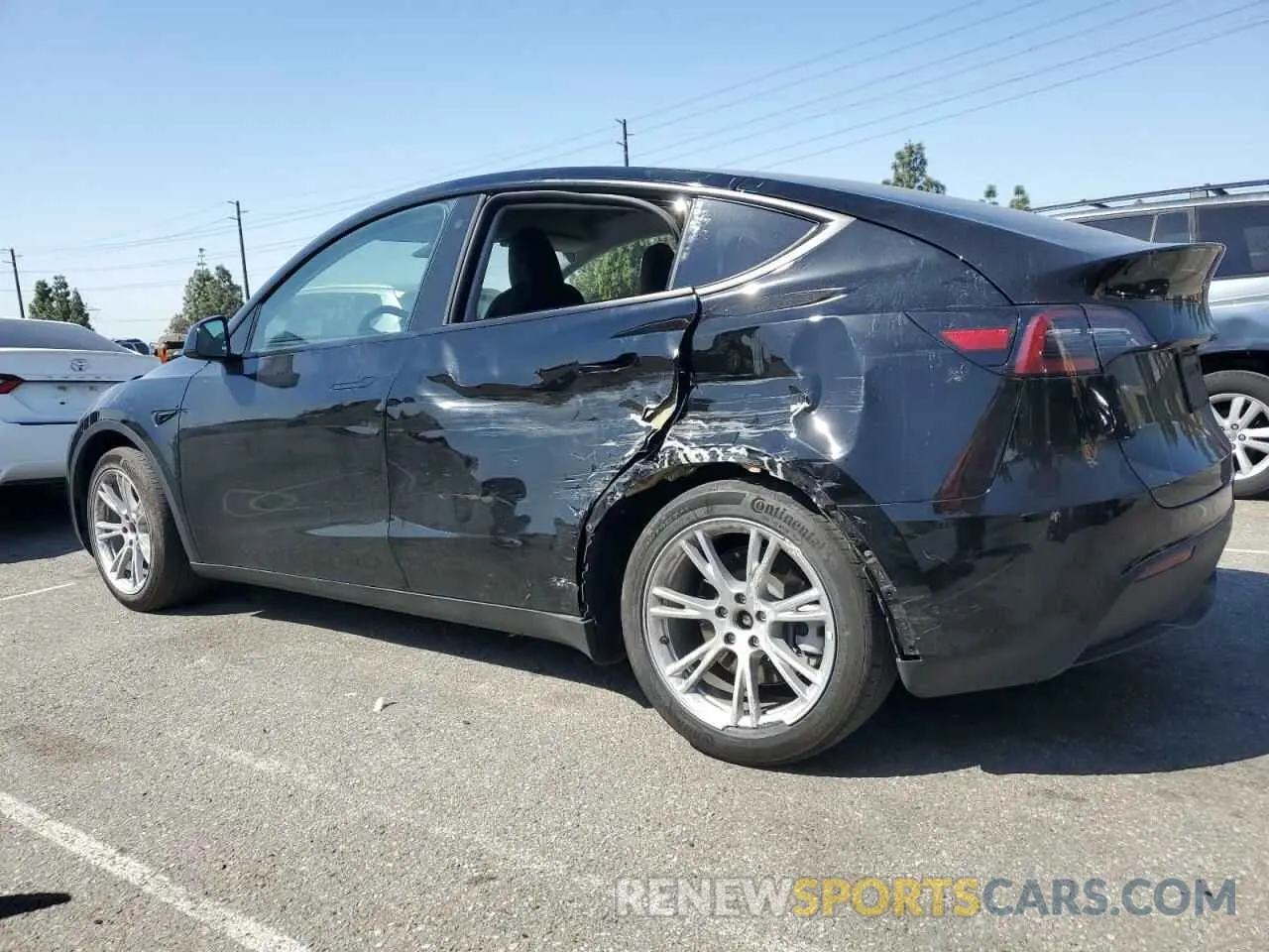 2 Фотография поврежденного автомобиля 7SAYGDEE9PA080811 TESLA MODEL Y 2023