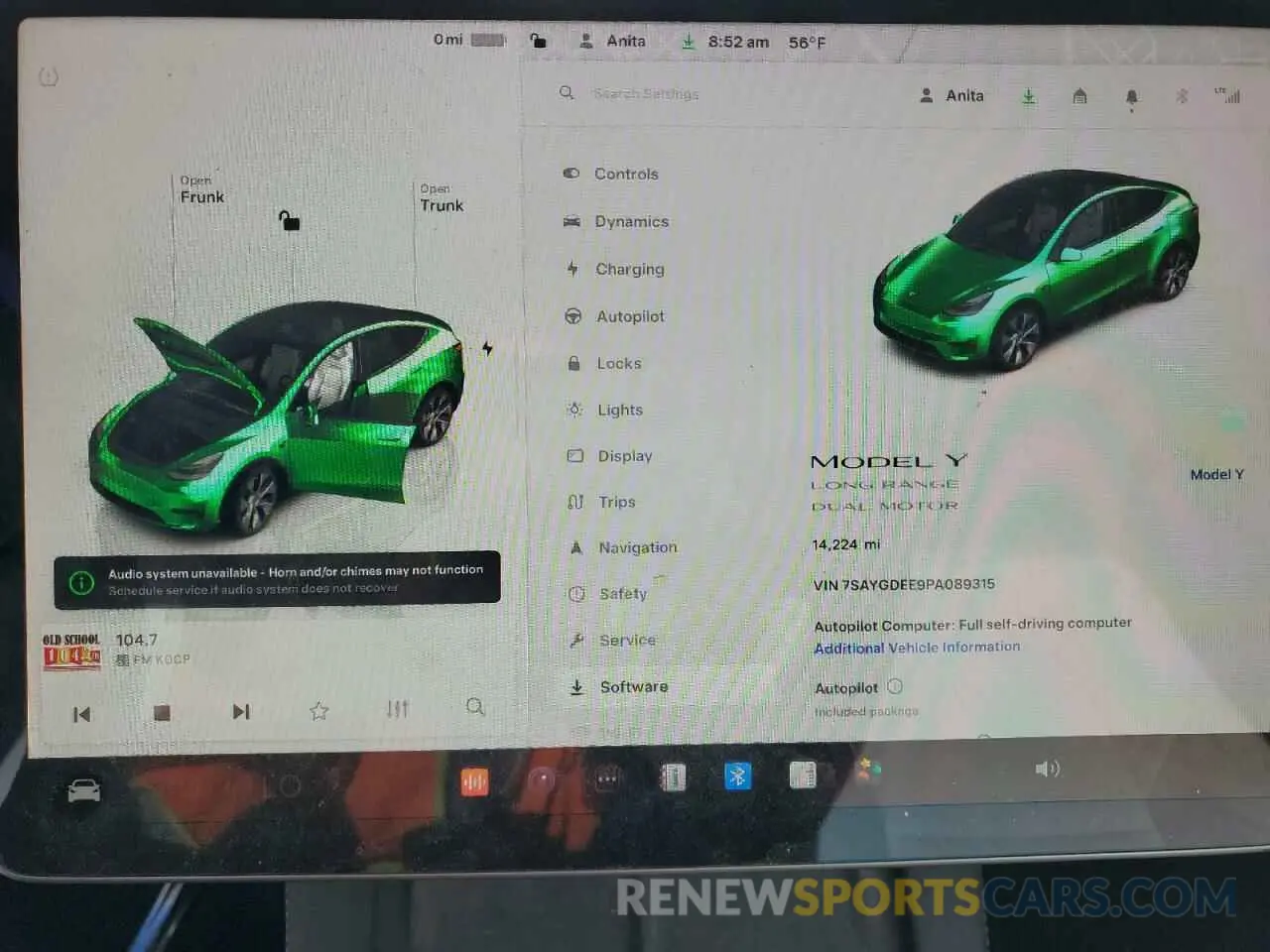 9 Photograph of a damaged car 7SAYGDEE9PA089315 TESLA MODEL Y 2023