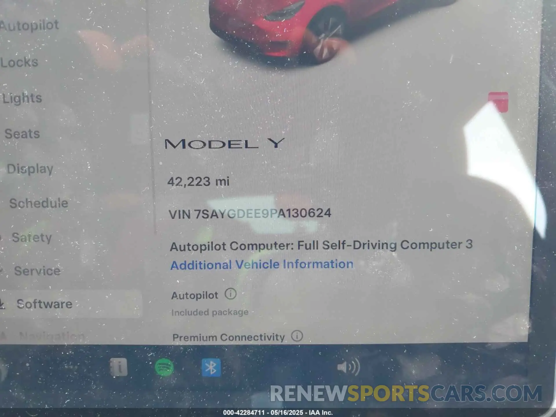 7 Фотография поврежденного автомобиля 7SAYGDEE9PA130624 TESLA MODEL Y 2023